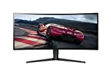 LG 34GP950G-B 86.7 cm (34 inch) Curved QHD UltraGear Gaming Monitor (UltraWide, AH-IPS panel with 1ms (GtG), overclockable up to 180 Hz), black