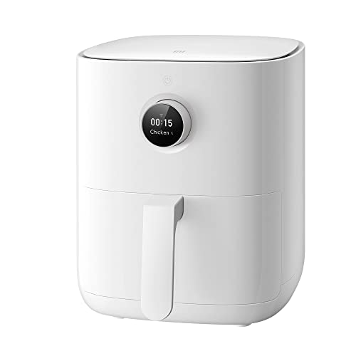 Xiaomi Mijia Smart Air Fryer - Oil Free Fryer, 3.5 L Capacity, 40-200 adjustable, Automatic shutdown, with Recipes, OLED screen, 1500W, Google Voice Assistant and built-in Alexa.  (White color)