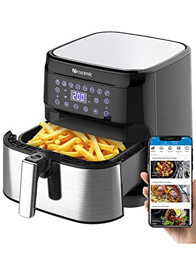 proscenic T21 Oil Free Fryer, 5.5L Air Fryer, App and Alexa Compatible, WIFI Oil Free Fryer, Combination Function, Online Spanish Recipes, PFOA Free, LED Touch Screen, 1700W