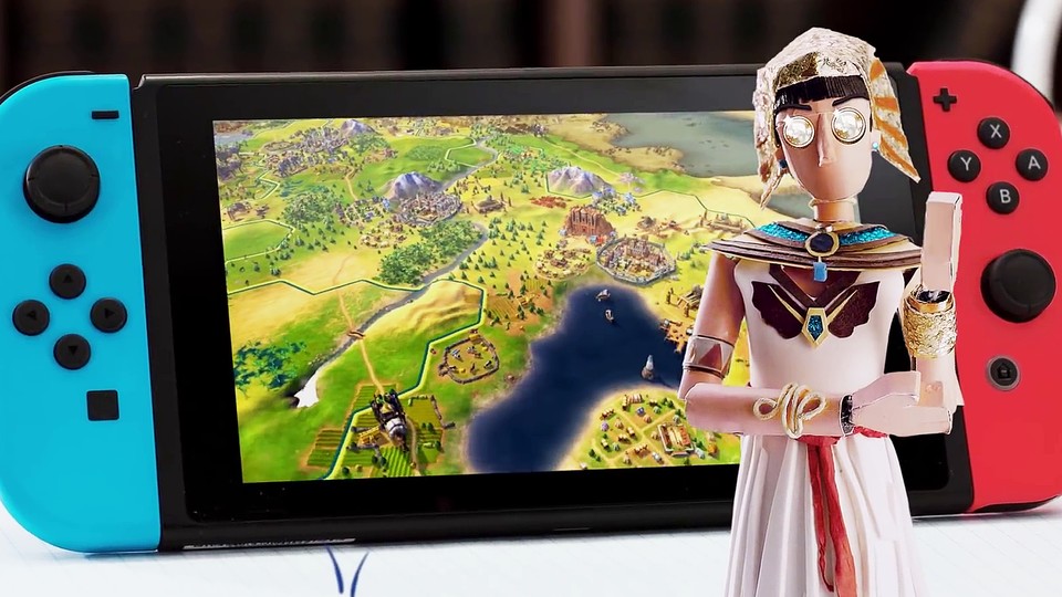 Civilization 6 for Nintendo Switch - This is what menus and gameplay graphics look like (Trailer)