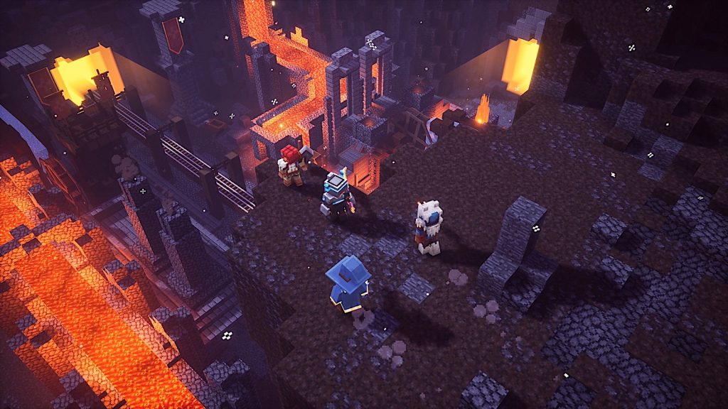 Minecraft Dungeons lava miene