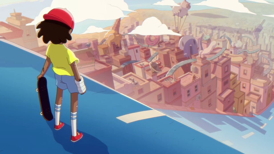 Shortly before release, the trailer for OlliOlli World takes you all the way up to the skater god