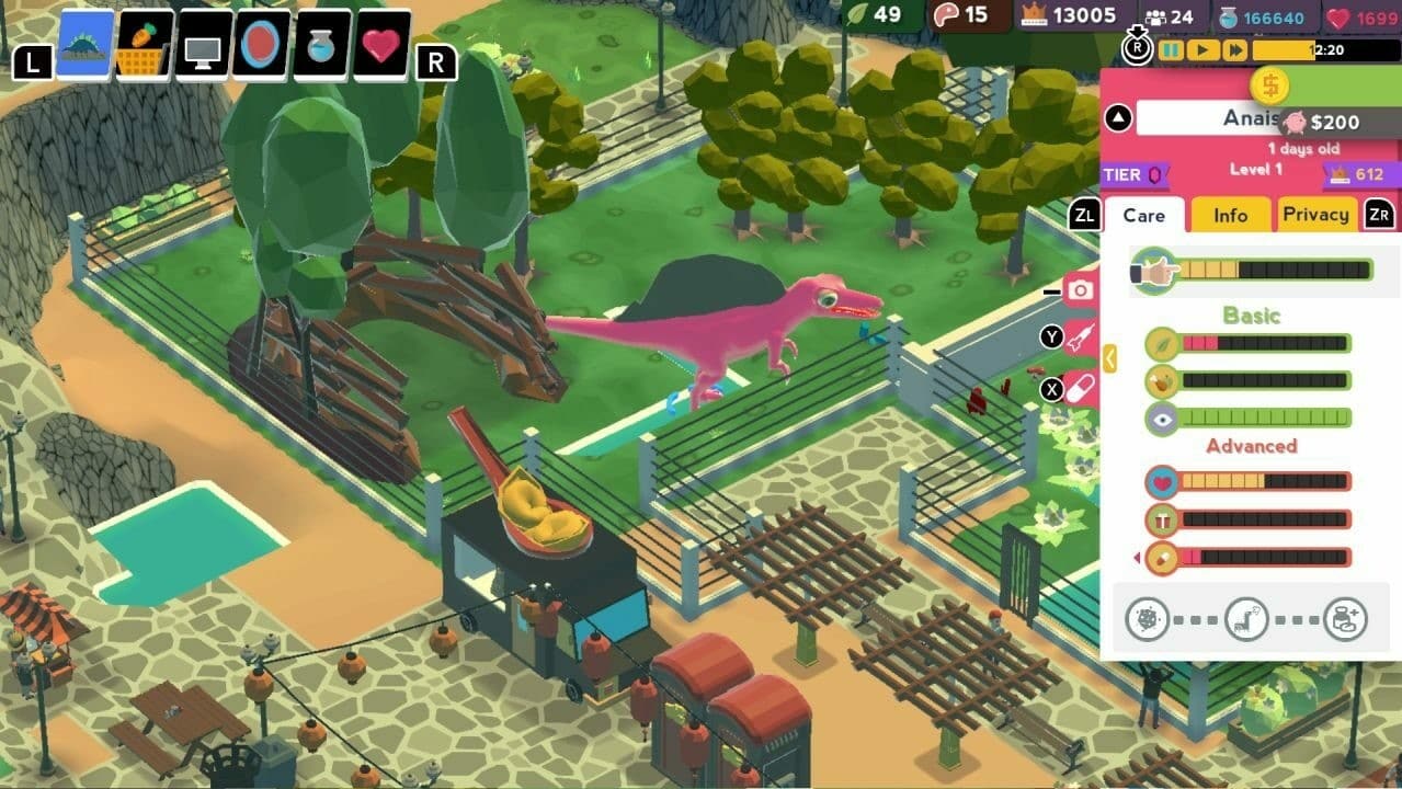 "Parkasaurus": Dinopark simulator conquers Switch