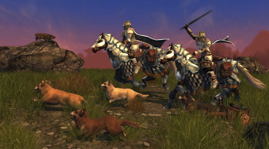 Lord of the rings online corgis