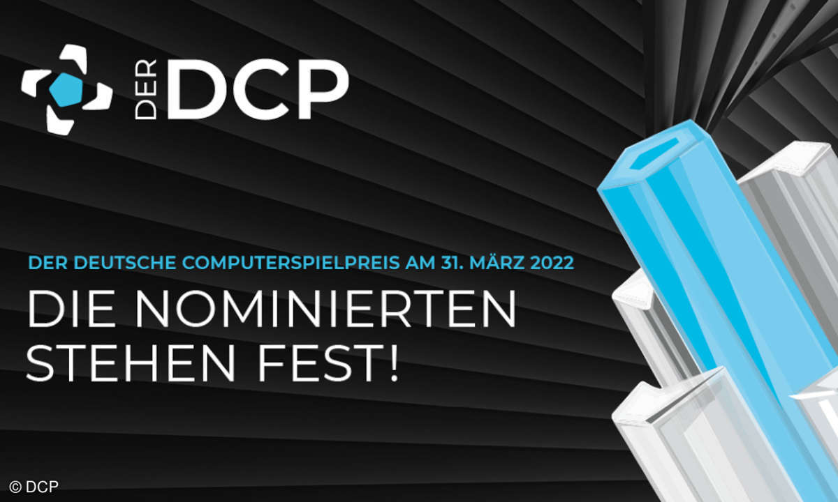 Text: The German Computer Games Award on March 31, 2022: The nominees have been chosen!