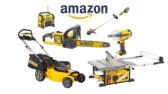 DeWalt up to 56% cheaper: 54V cordless chainsaw, table saw, 18V lawn trimmer, radio and much more.