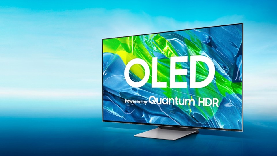 The Samsung S95B combines an OLED panel with the Quantum Dots of QLED technology.  (Image source: samsung.com)
