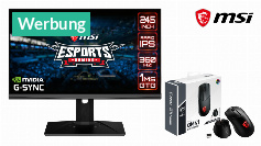 MSI E-Sports Bundle: 360 Hz monitor and gaming mouse for Nvidia Reflex bring 