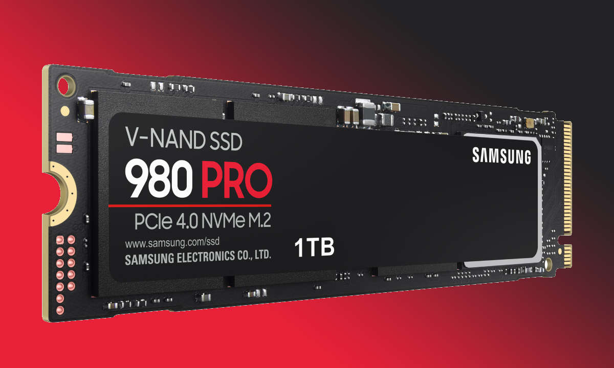The Samsung 980 Pro SSD is the fastest PCI Express 4.0 SSD and is therefore suitable for the current AMD CPUs and Nvidia GPUs.