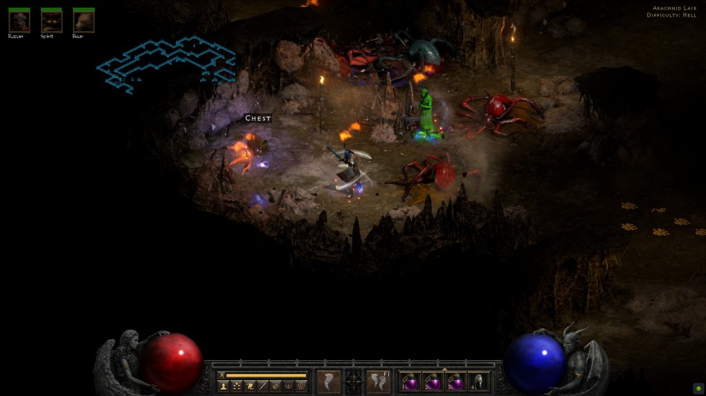 <strong></noscript>Diablo 2 Resurrected:</strong> Act 3 Spider Monster Tomb – The Golden Chest awaits at the end of each run”/></p>
<p></span><br />
<span class=