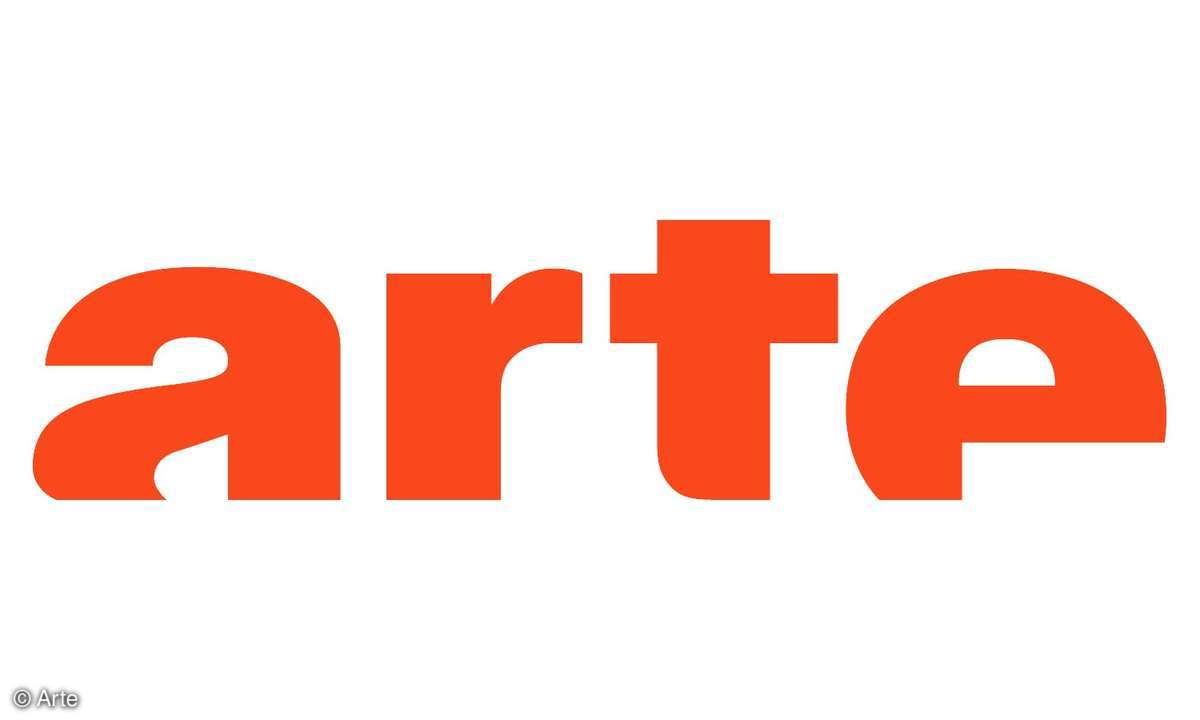 The Arte logo: name of the station in orange