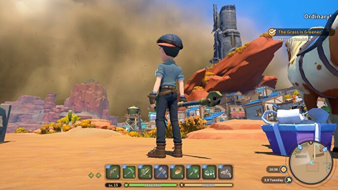 My Time At Sandrock early access review: a wild west life simulator that does it all