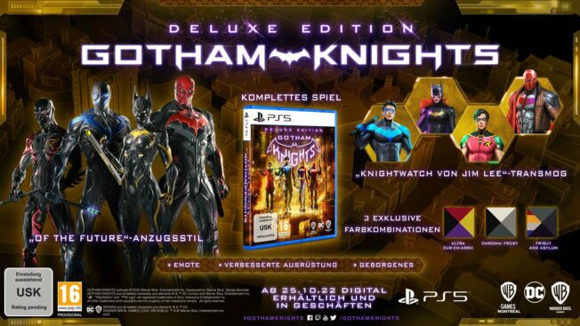 Pre-order Gotham Knights, all information in the pre-order guide
