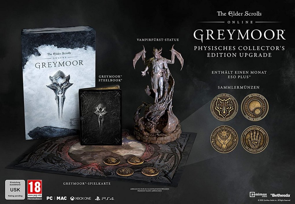 The physical Collector's Edition of The Elder Scrolls Online: Greymoor. 