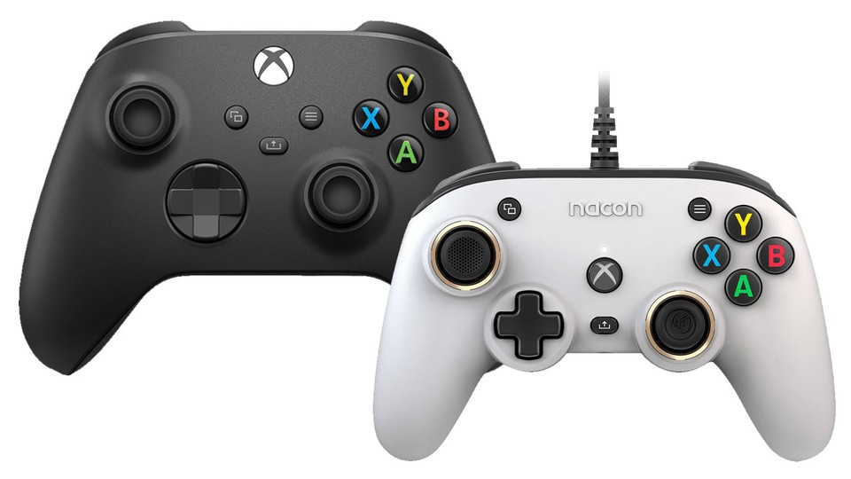 The Nacon Pro Compact doesn't look that much smaller than the Microsoft Xbox controller on the surface, but it feels a lot more compact.