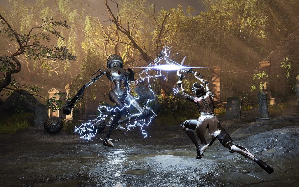 Steelrising screenshot showing combat