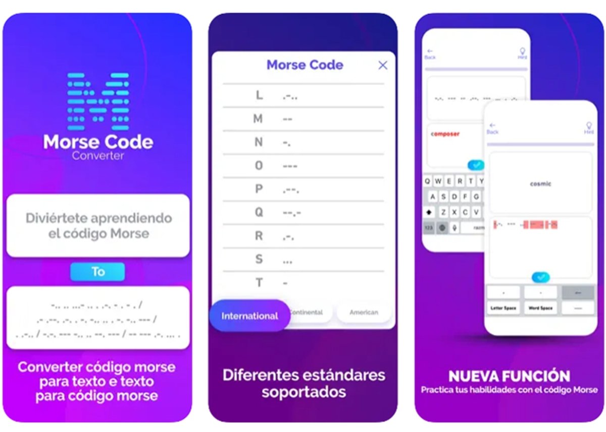 Morse Code Transmission: an app to learn, convert and transmit Morse code
