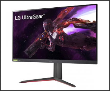 The 31.5-inch monitor from LG has WQHD resolution and can be overclocked up to 180Hz.