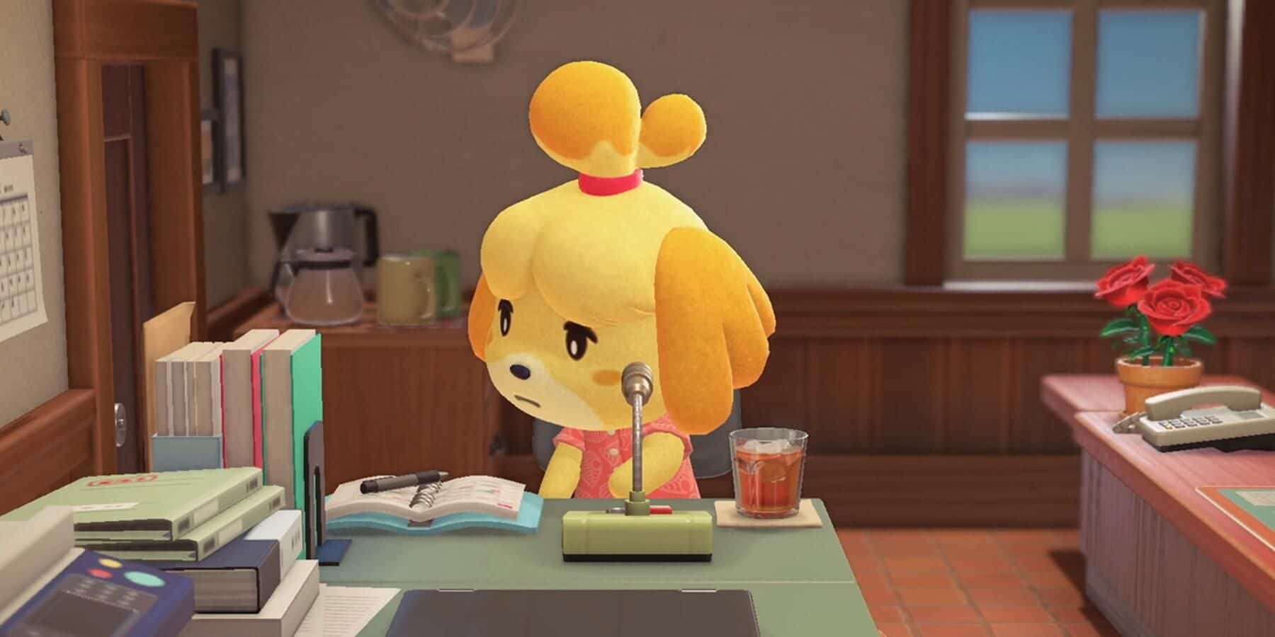 Animal Crossing: New Horizons Player Creates a Shiny Isabelle Clock