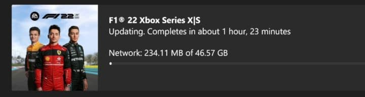 F1 22: Preload started on Xbox consoles