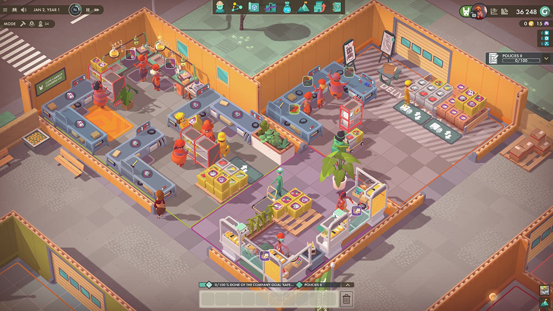 Factory management sim Good Company has left early access