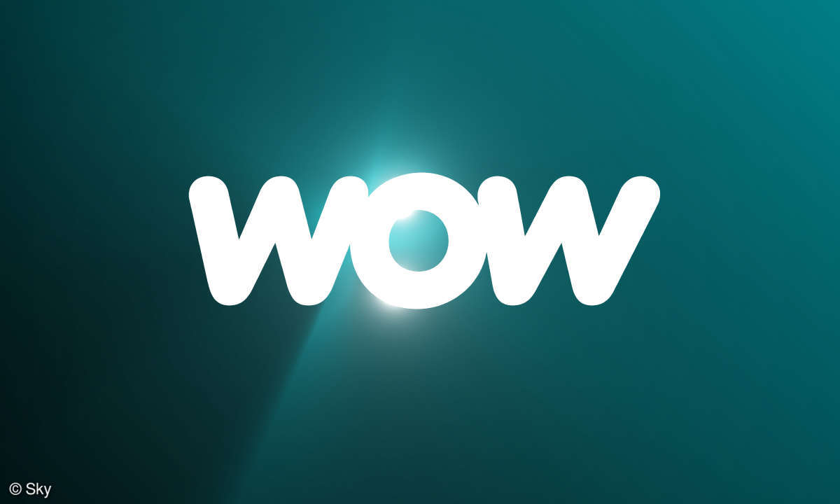 Sky WOW logo on a green background