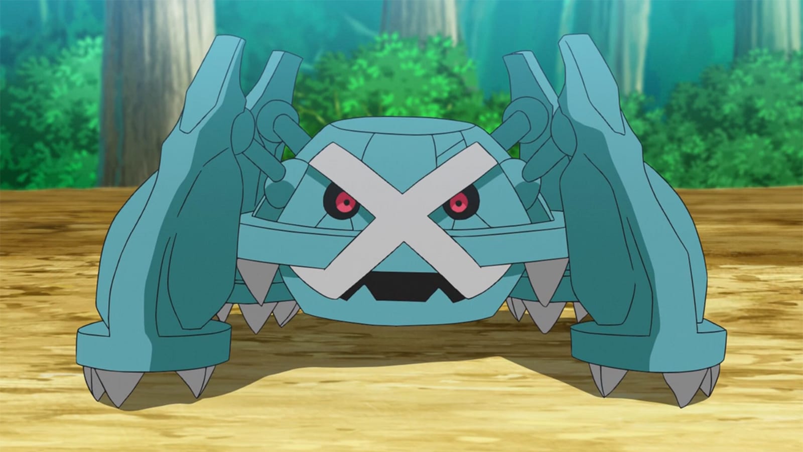 The Steel-type Metagross in the Pokémon anime