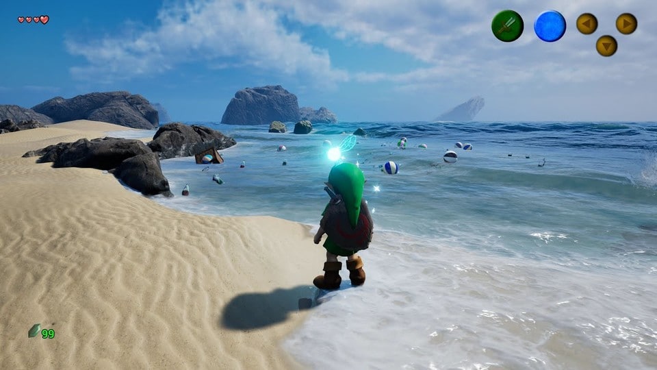 The waves in this Zelda: Ocarina of Time remake look too tempting not to want to jump in.