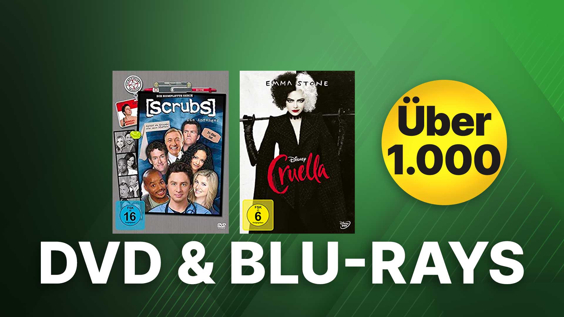 1,000 DVDs & Blu-rays on Amazon: Top series & films at the best price