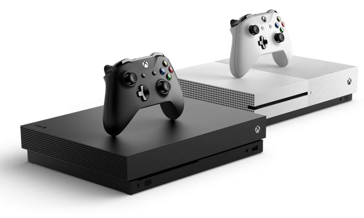 Xbox One X alongside the S model