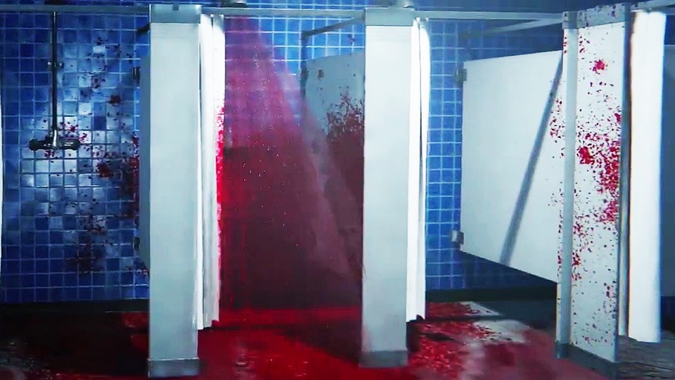 Outlast 2 - Nasty blood shower in the launch trailer