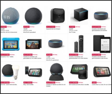 Amazon is throwing out Alexa dirt cheap: Numerous Amazon devices with Alexa and Prime Video are currently available with discounts of up to 68%.