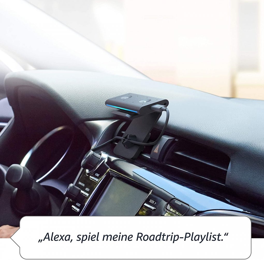 With the Echo Auto you also have convenient access by voice command while driving - very practical for listening to music and audio books.*