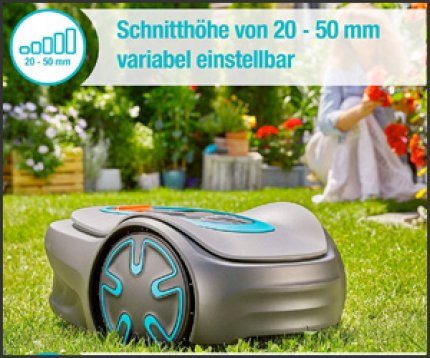 <strong></noscript>Robot lawnmower Gardena Sileno:</strong> The lawn can be trimmed to a length of up to 20mm.”/><br />
</a><br />
</span><br />
<span class=