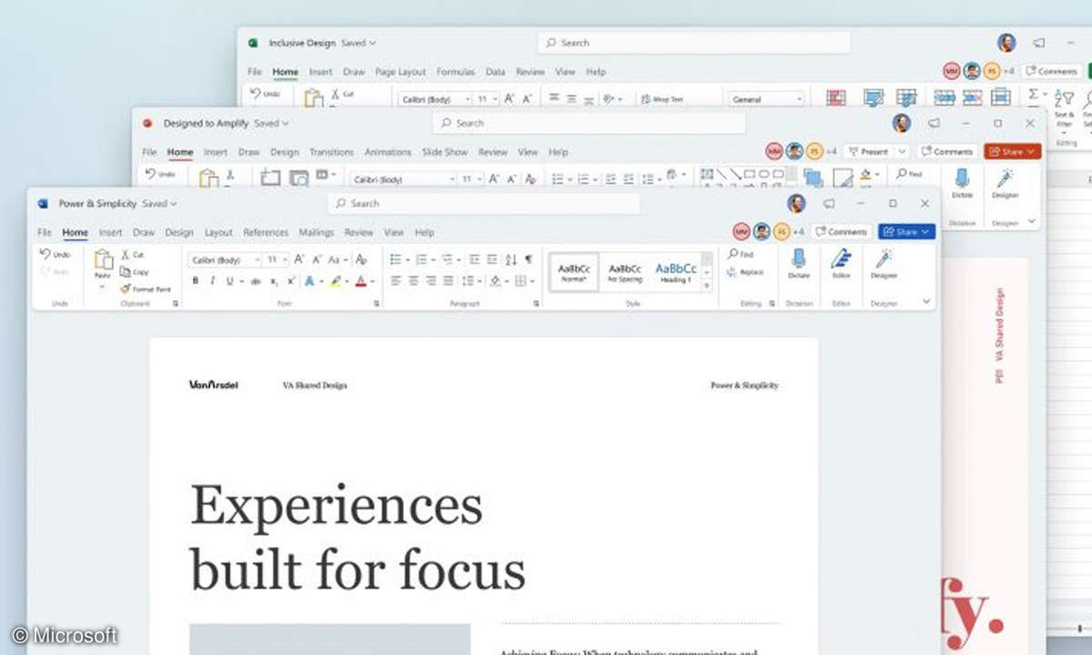 Office 2021 is based on Windows 11 and Microsoft 365.