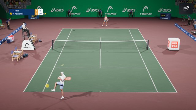 The point marks the spot: Your tennis pro hits where you placed the cursor.