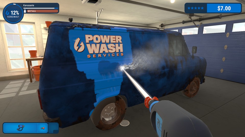 In the PowerWash Simulator we can set up our own cleaning business or complete challenges.