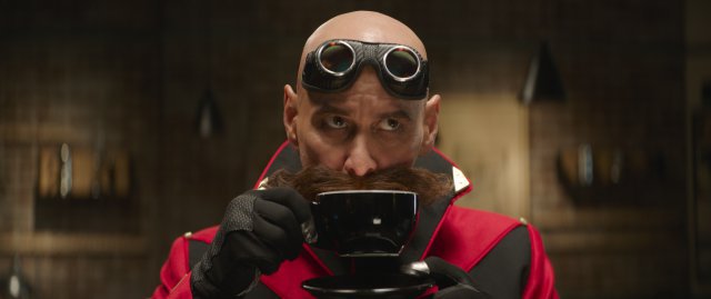 Jim Carrey again gives the Dr.  Eggman - a found food f
