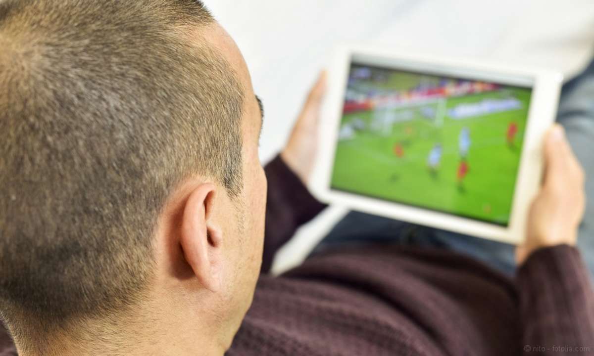 Football live stream tablet