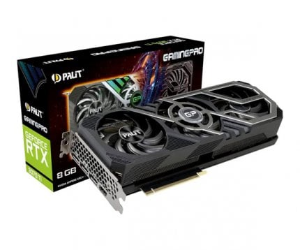 Palit's Geforce RTX 3070 Ti is currently the cheapest RTX 3070 Ti available.
