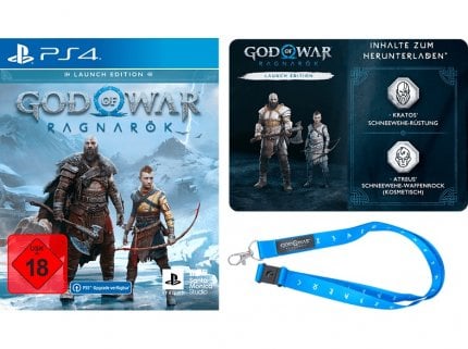 Pre-ordering God of War Ragnarak - Launch Edition at Media Markt will give you exclusive bonuses such as digital content and a God of War-themed lanyard