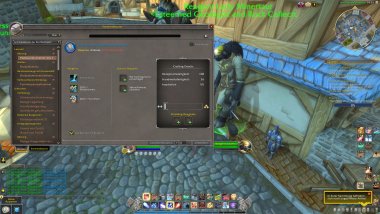 The new professions interface gives you a detailed overview of the crafting of your recipes.