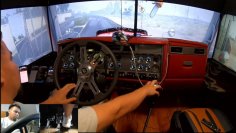TikTok streamer goes viral with super elaborate truck simulator setup