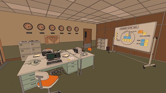 An office room from Rollerdrome