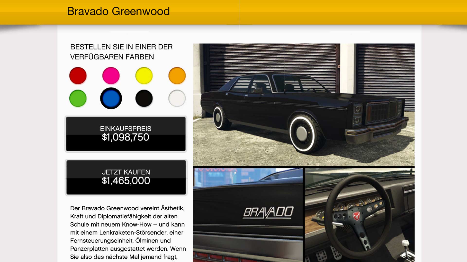 GTA Online - Bravado Greenwood