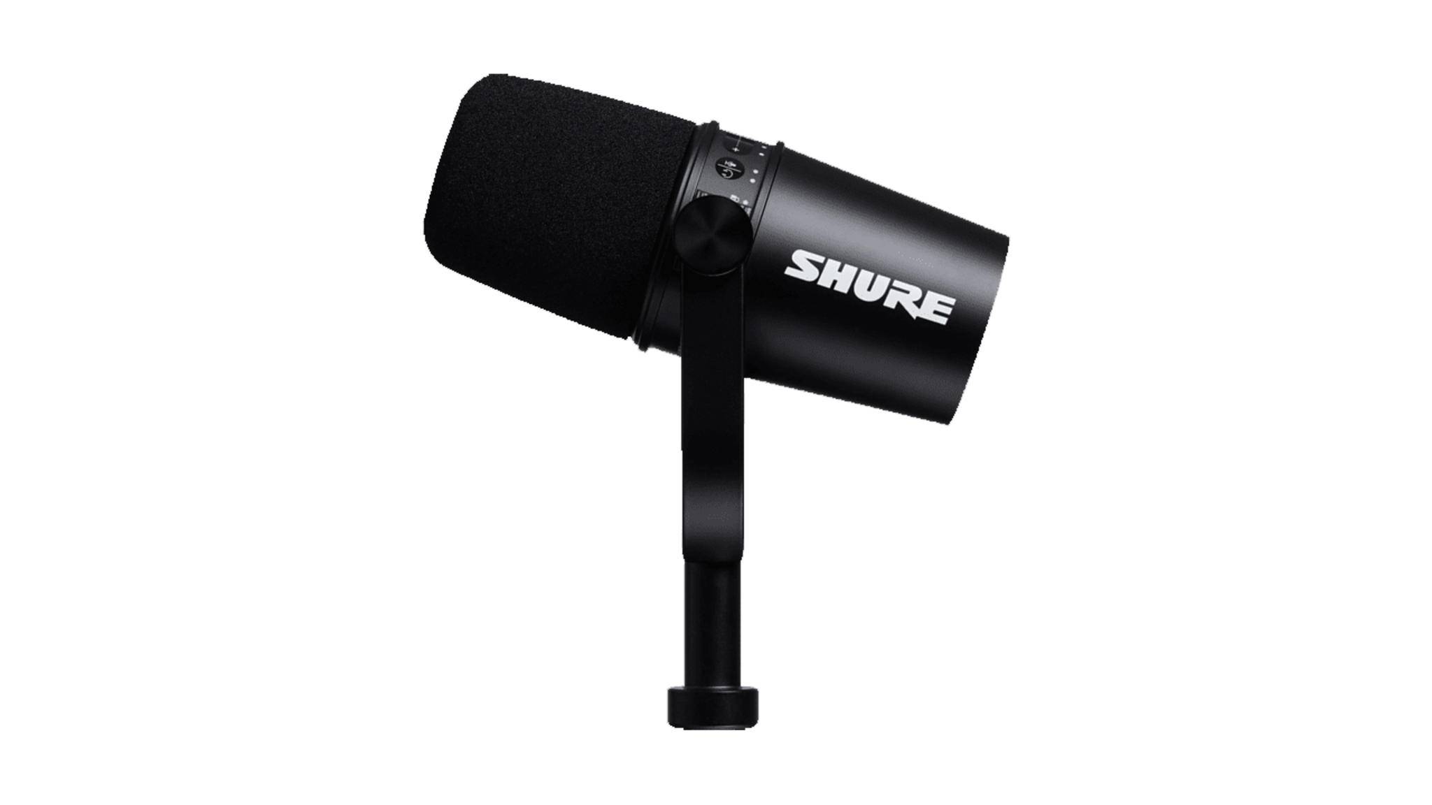 best podcast microphone shure mv7