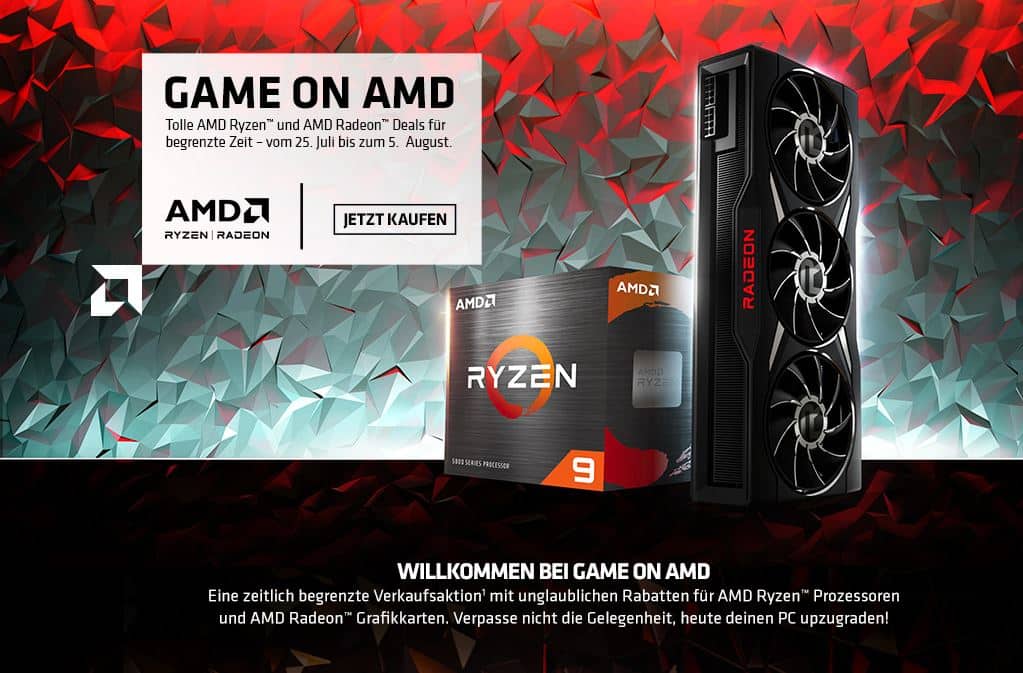 AMD now also with temporary price reductions: Game On for Radeon RX 6000 and Ryzen 5000