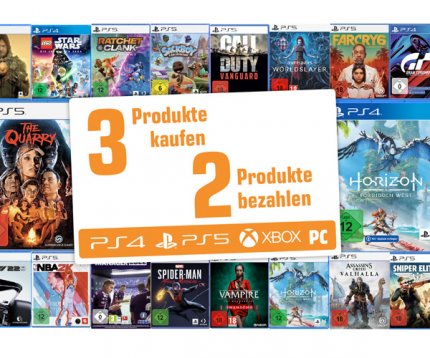Buy three PS5 games, only pay for two: Great promotion at Saturn.*
