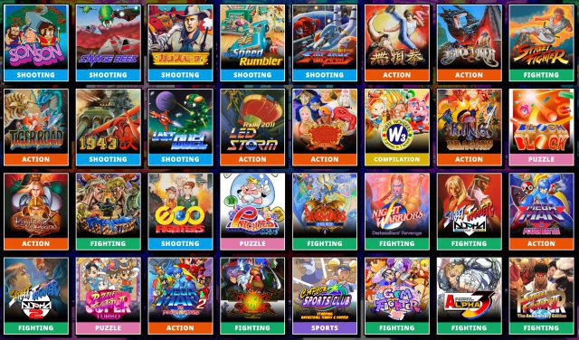 One click and you're smarter: Here you can see all the included retro titles.