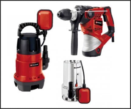 Einhell tools are available at Amazon at bargain prices.